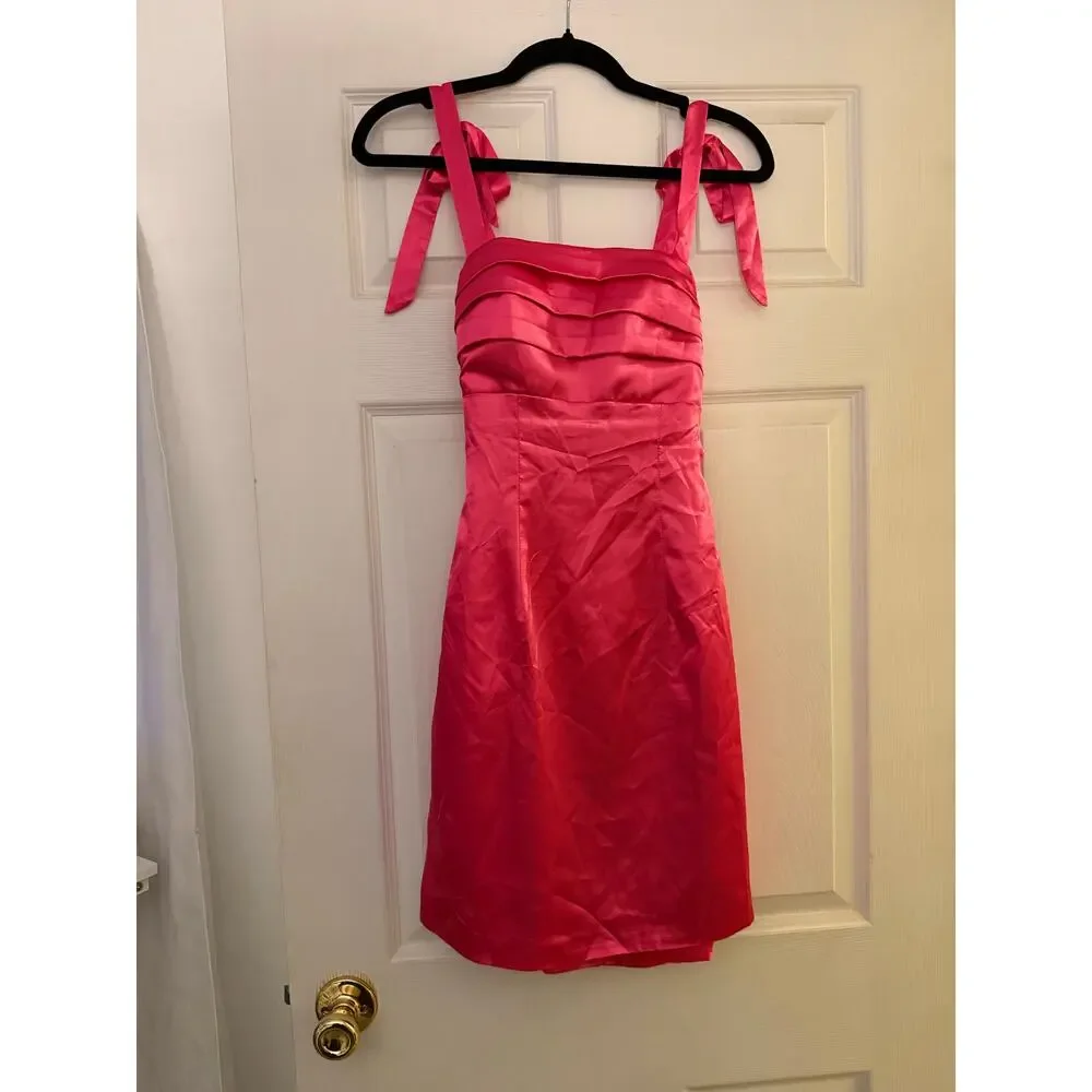 Hot Pink Mini Dress By Wear Your Love Size 0 - Picture 1 of 8